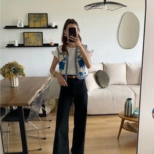 Zara Embroidered Vest